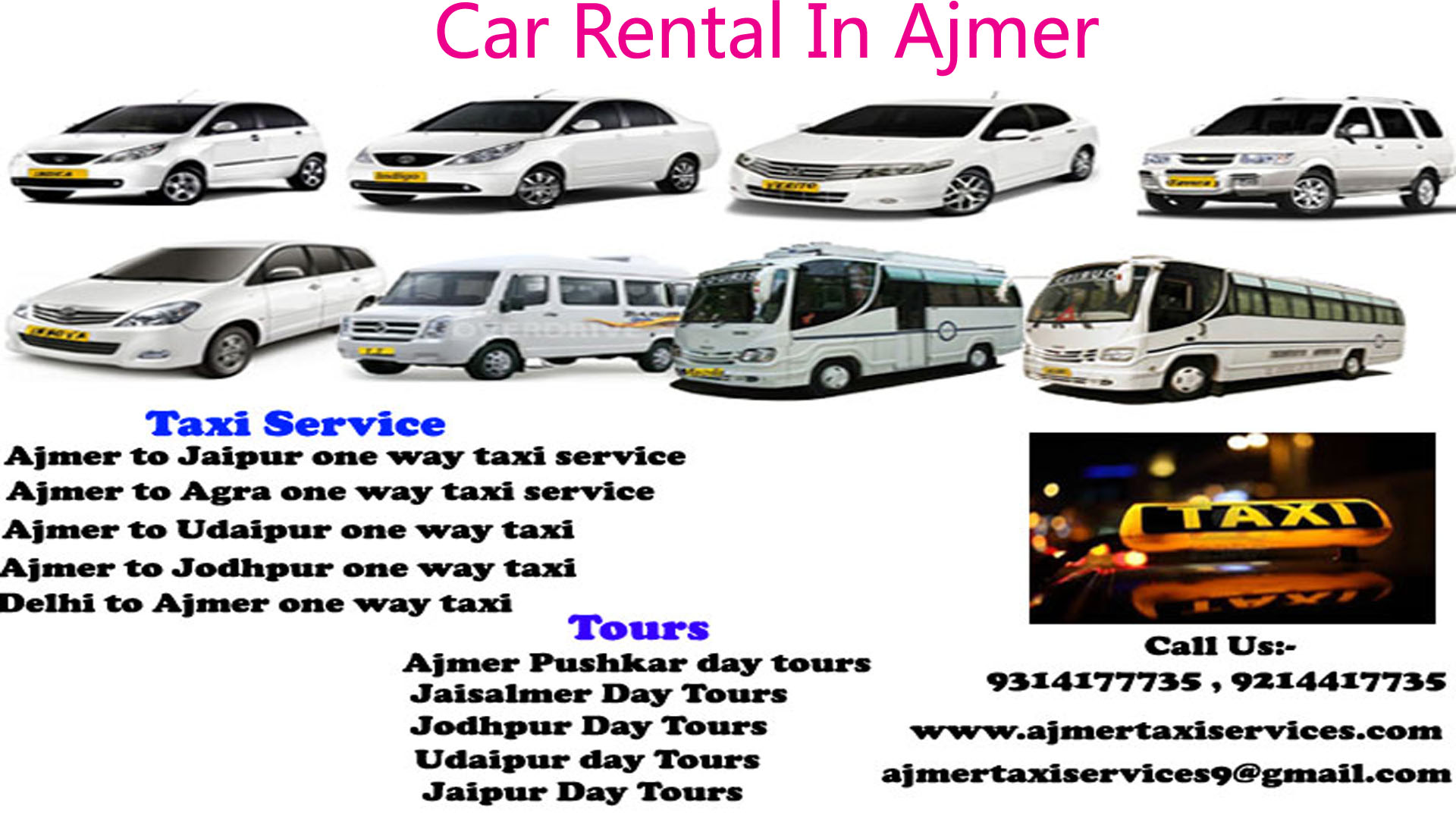 Car Rental In Ajmer